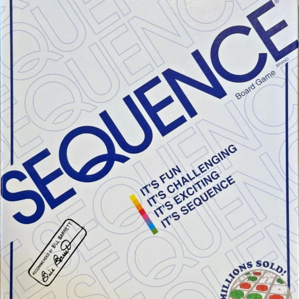 SEQUENCE Board Game by Jax, NEW/SEALED, with Folding Board, Cards and Chips